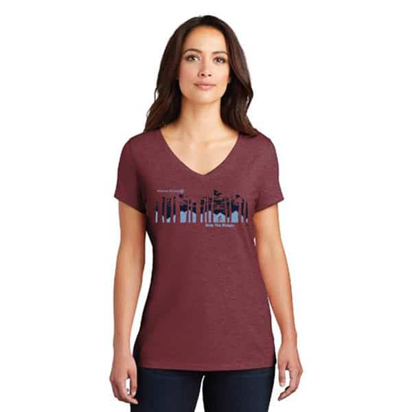 Ladies vneck tshirt hotsell